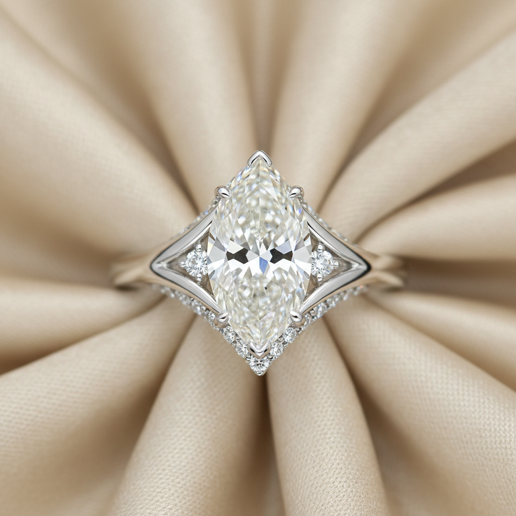 The Vivienne — 2.55ct Marquise Cathedral
