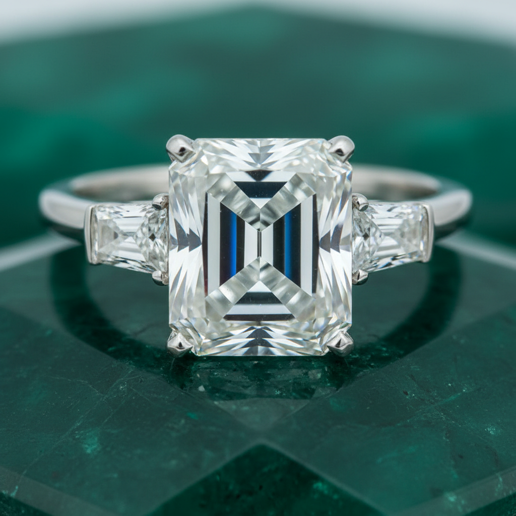 The Cordelia — 2.10ct Radiant-Cut Three-Stone